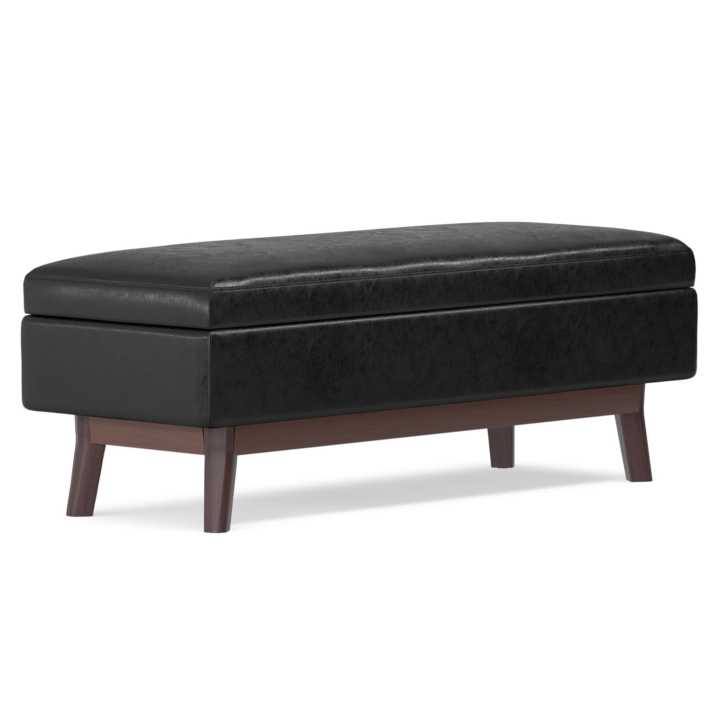 48 inch Wide Mid Century Rectangular Storage Ottoman