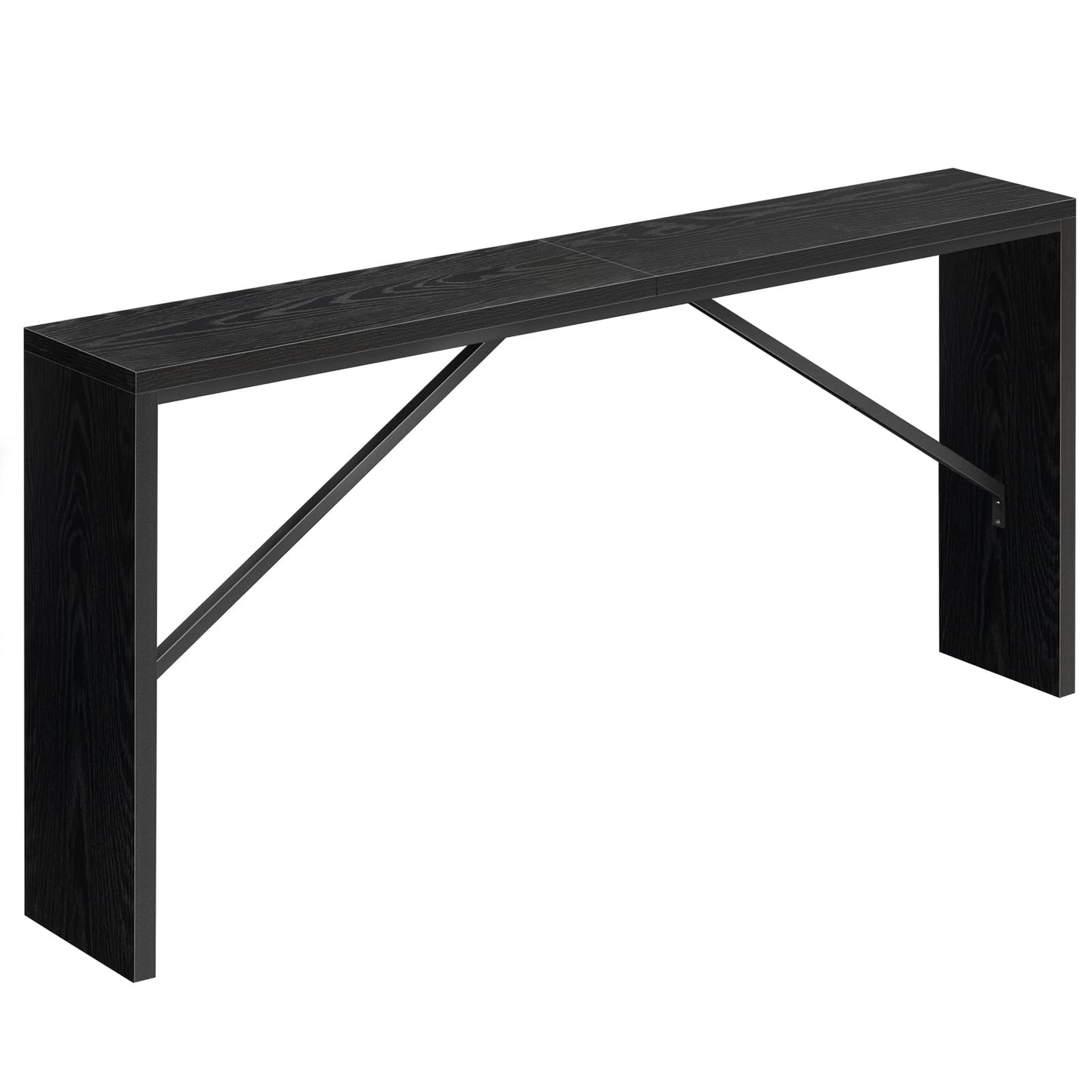 62.2" Long Sofa Console Table Behind Couch
