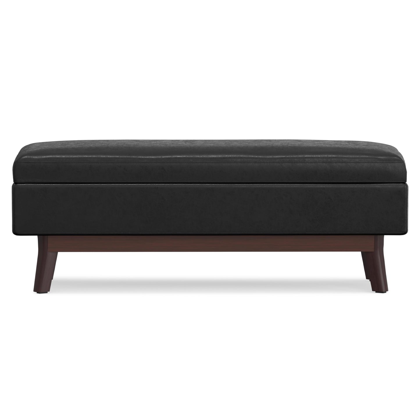 48 inch Wide Mid Century Rectangular Storage Ottoman