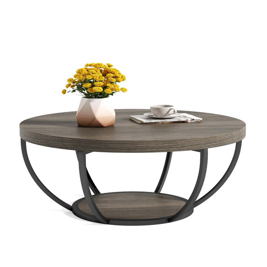 Grey and Black Coffee Table