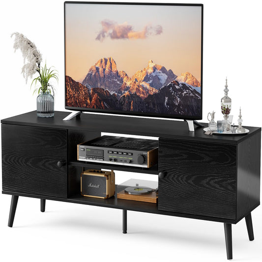Black wood TV Stand