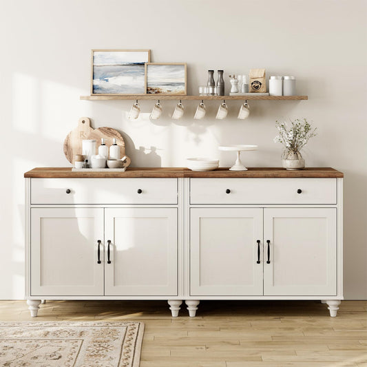 Buffet Cabinet with 4 Doors and 2 Drawers