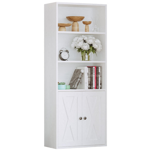 Industrial White Bookshelves
