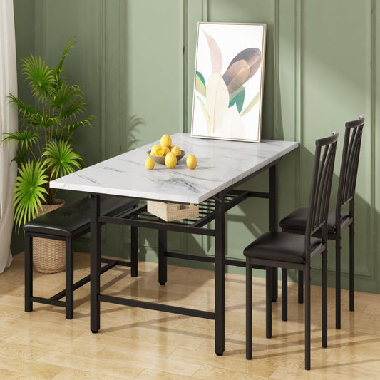 Marble White Dining Table