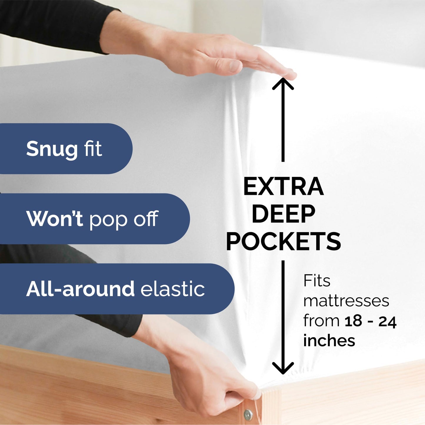Extra Deep Queen Sheet Set - 6 Piece