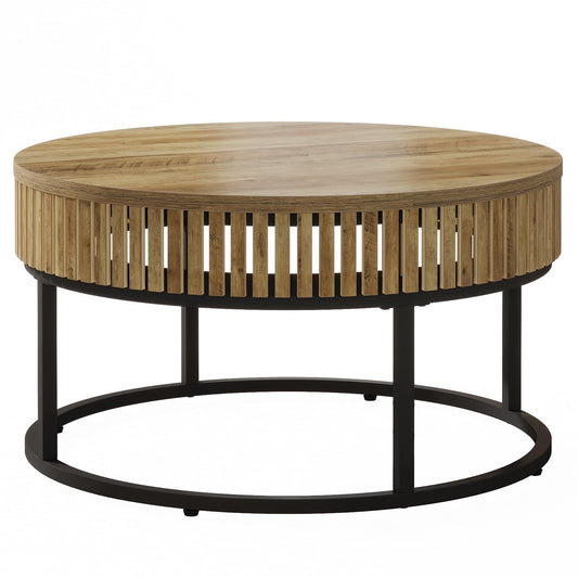 31.5" Circle Cocktail Center Table for Living Room