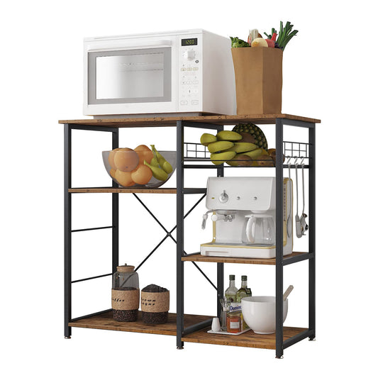 Rustic Brown Kitchen Rack