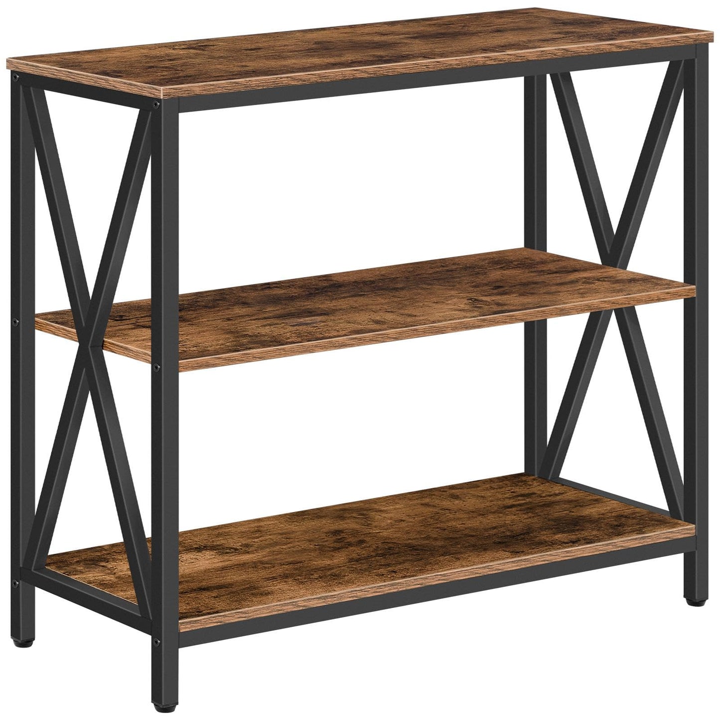 Industrial 3-Tier Narrow Console Table