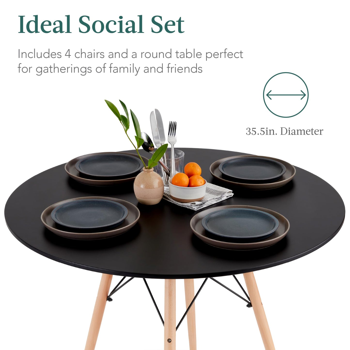 Black Dining Set