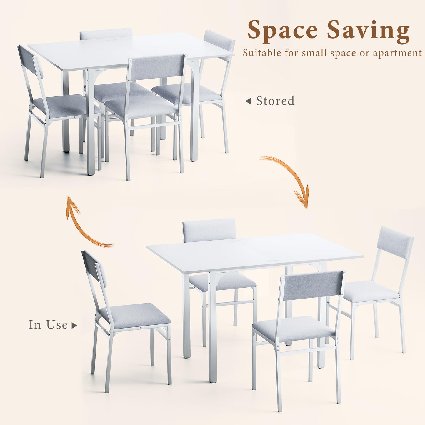 White Dining Table Set