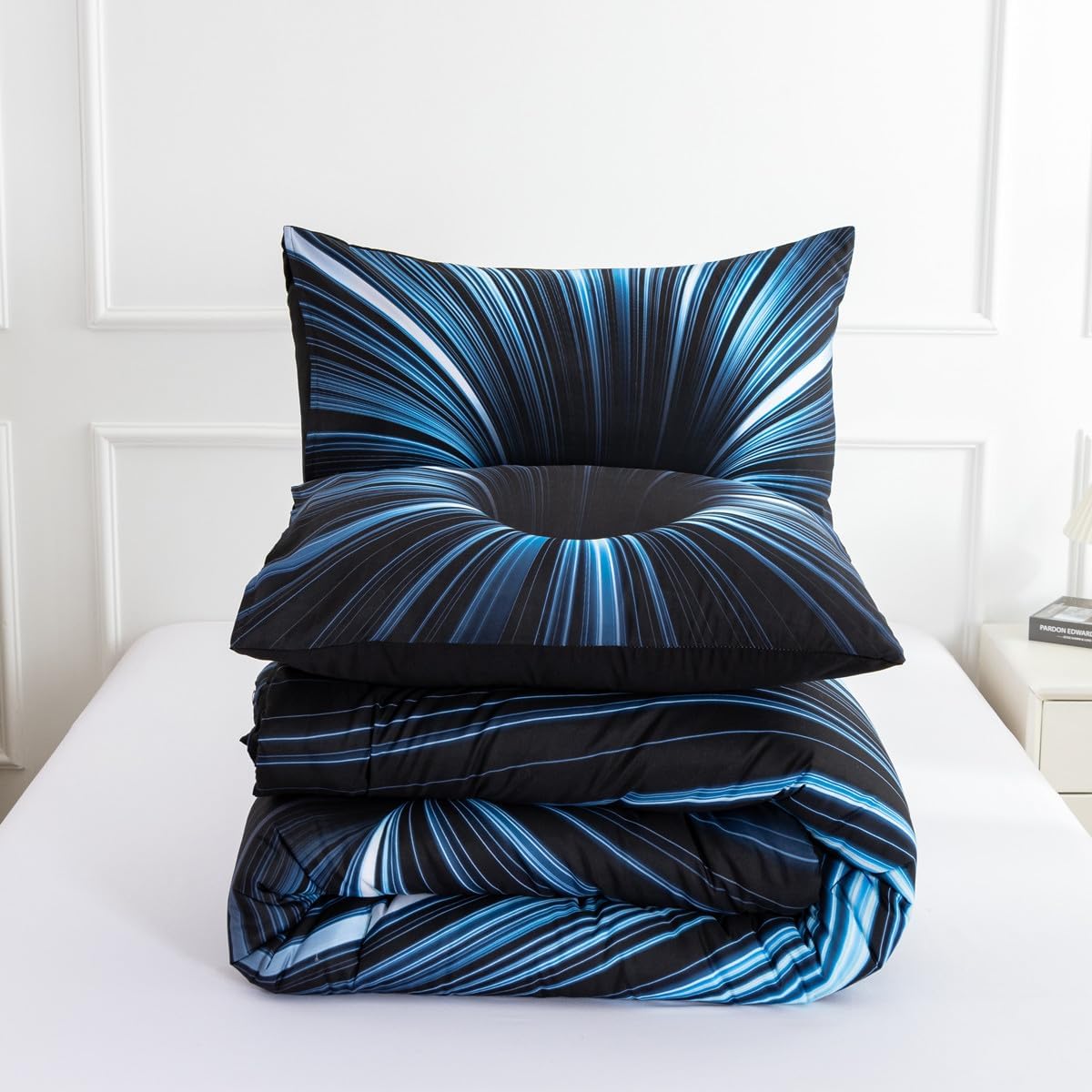 3D Abstract Geometric Comforter Set