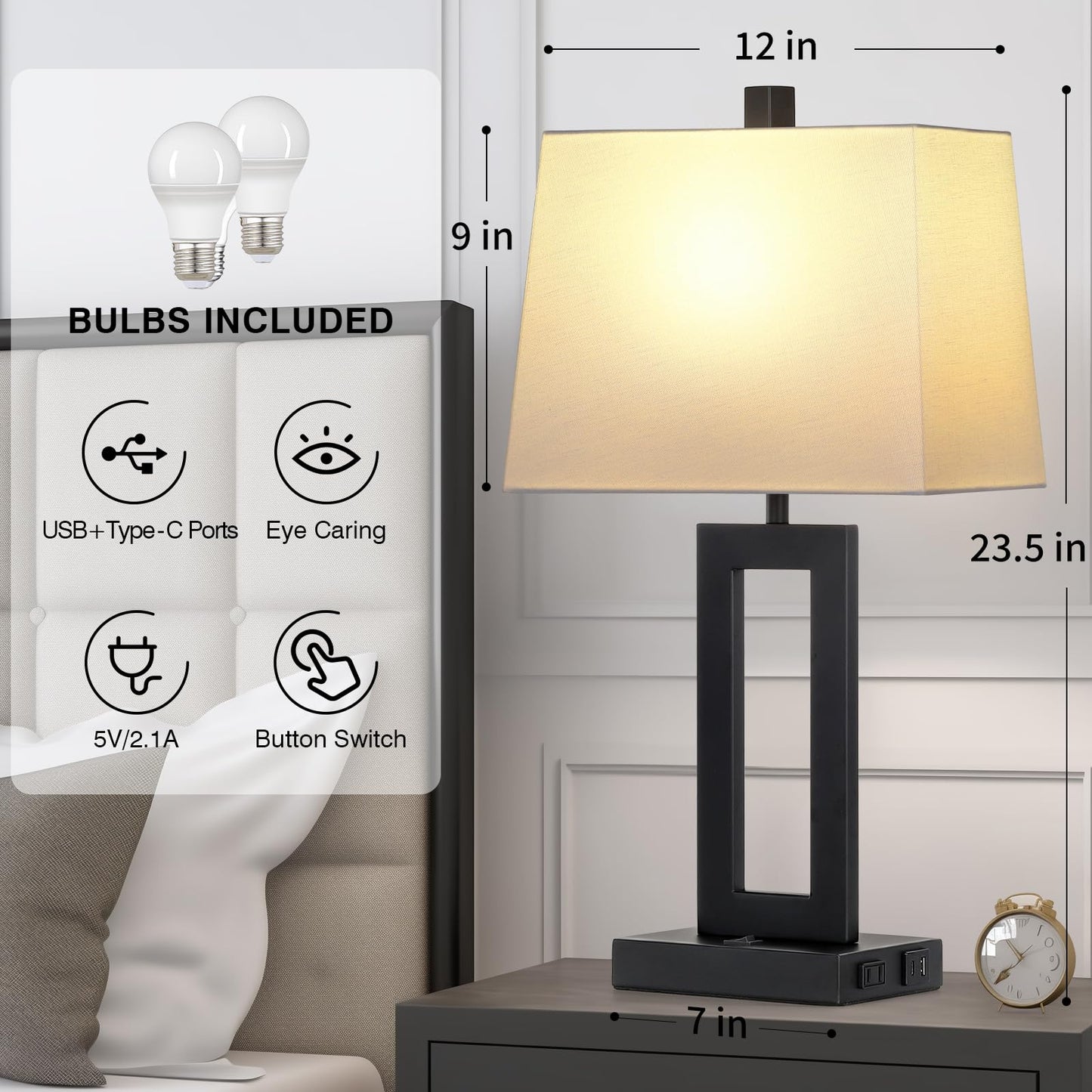 Elegant Table Lamp Set of 2