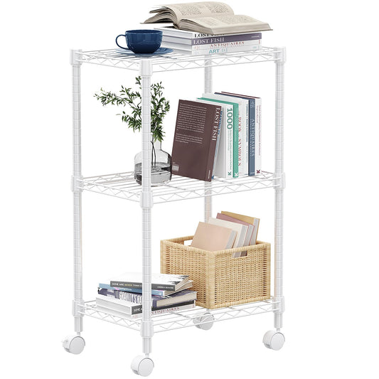 White Storage Shelves Rack And Kitchen Rack