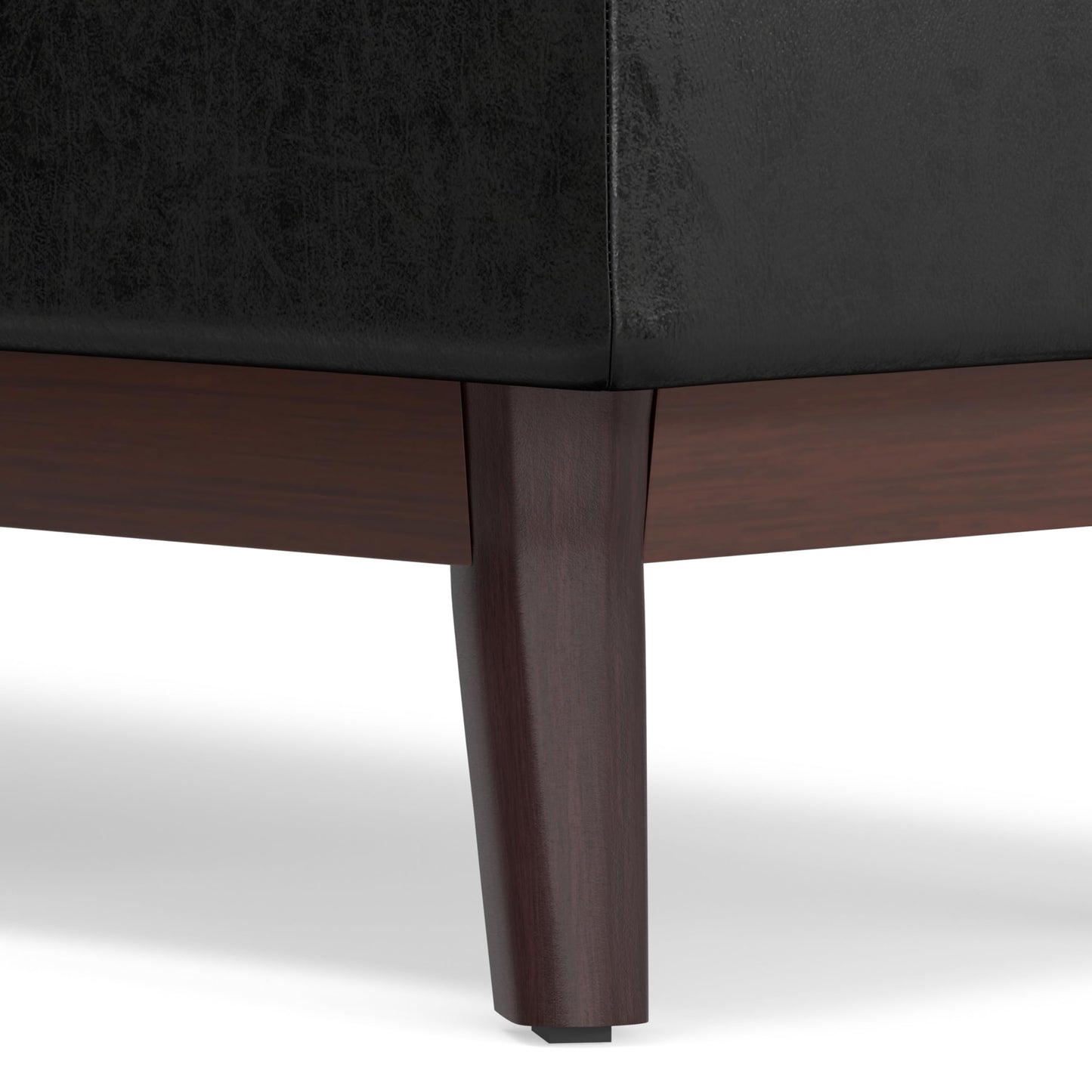 48 inch Wide Mid Century Rectangular Storage Ottoman