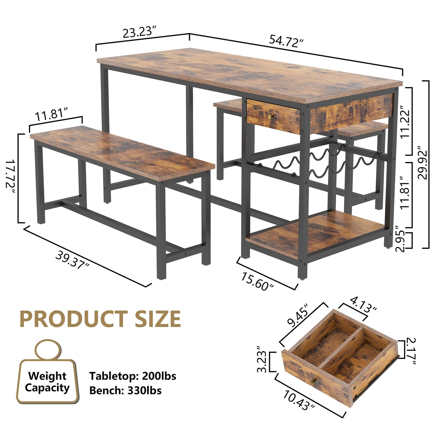 Brown Dining Table Kitchen