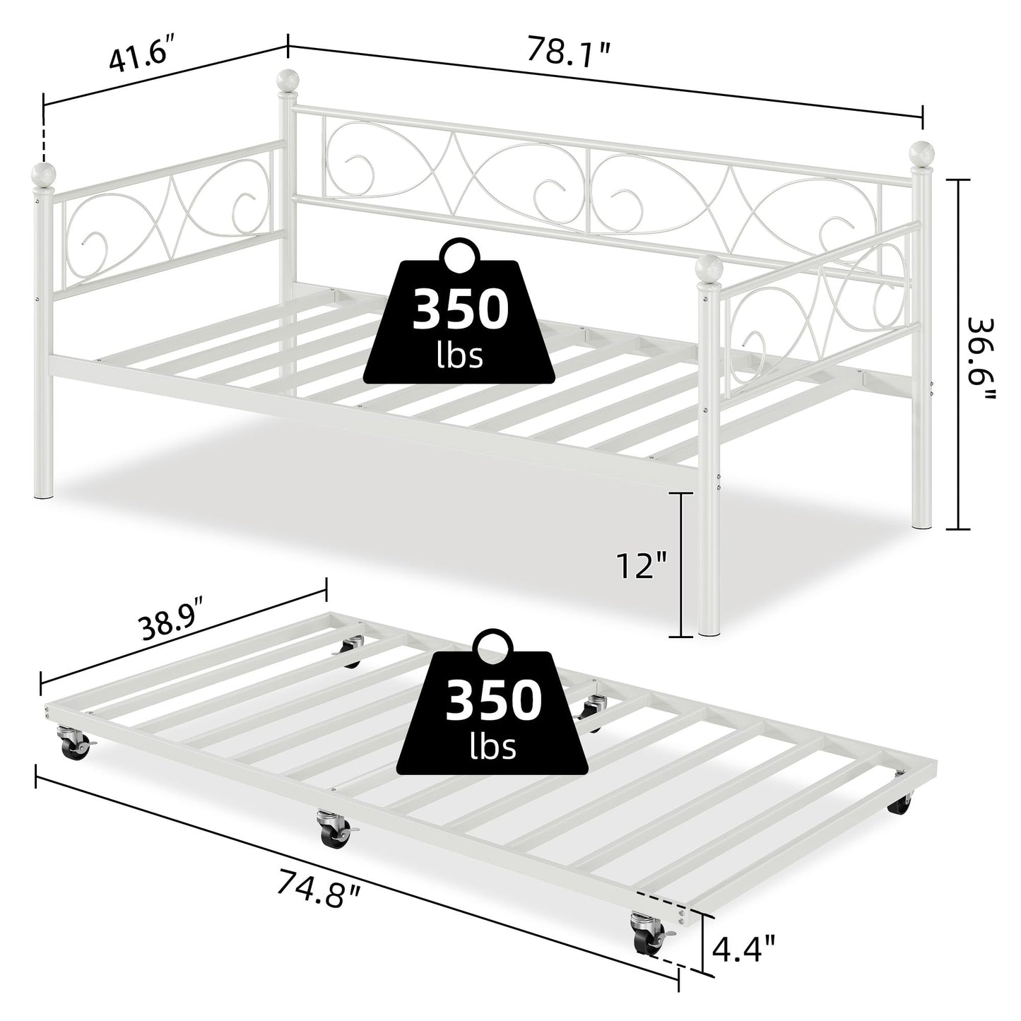 Twin Daybed with Trundle