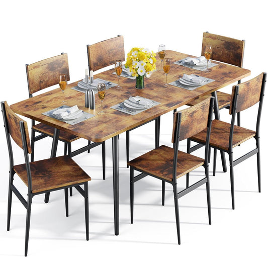 Extendable Dining Table Set