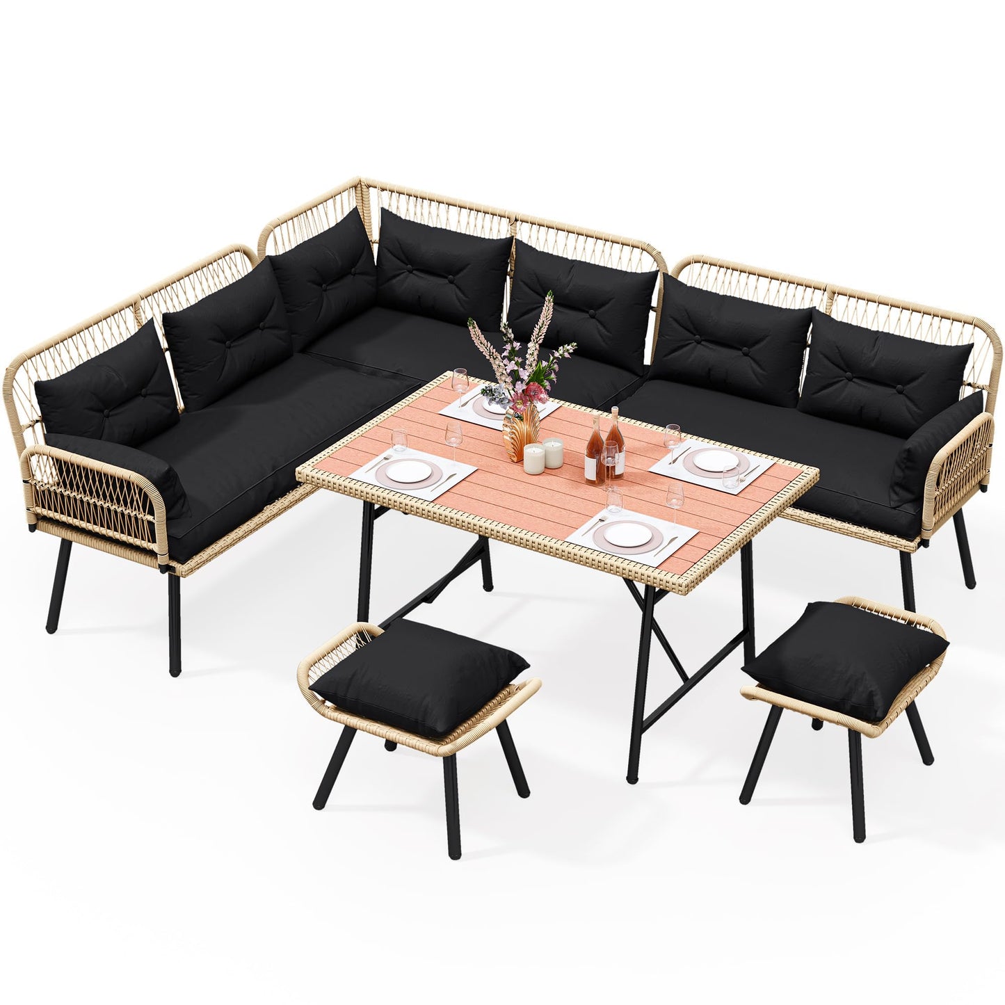 Outdoor L-Shaped Furniture Set