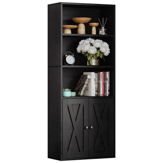 Vintage Black Bookshelves