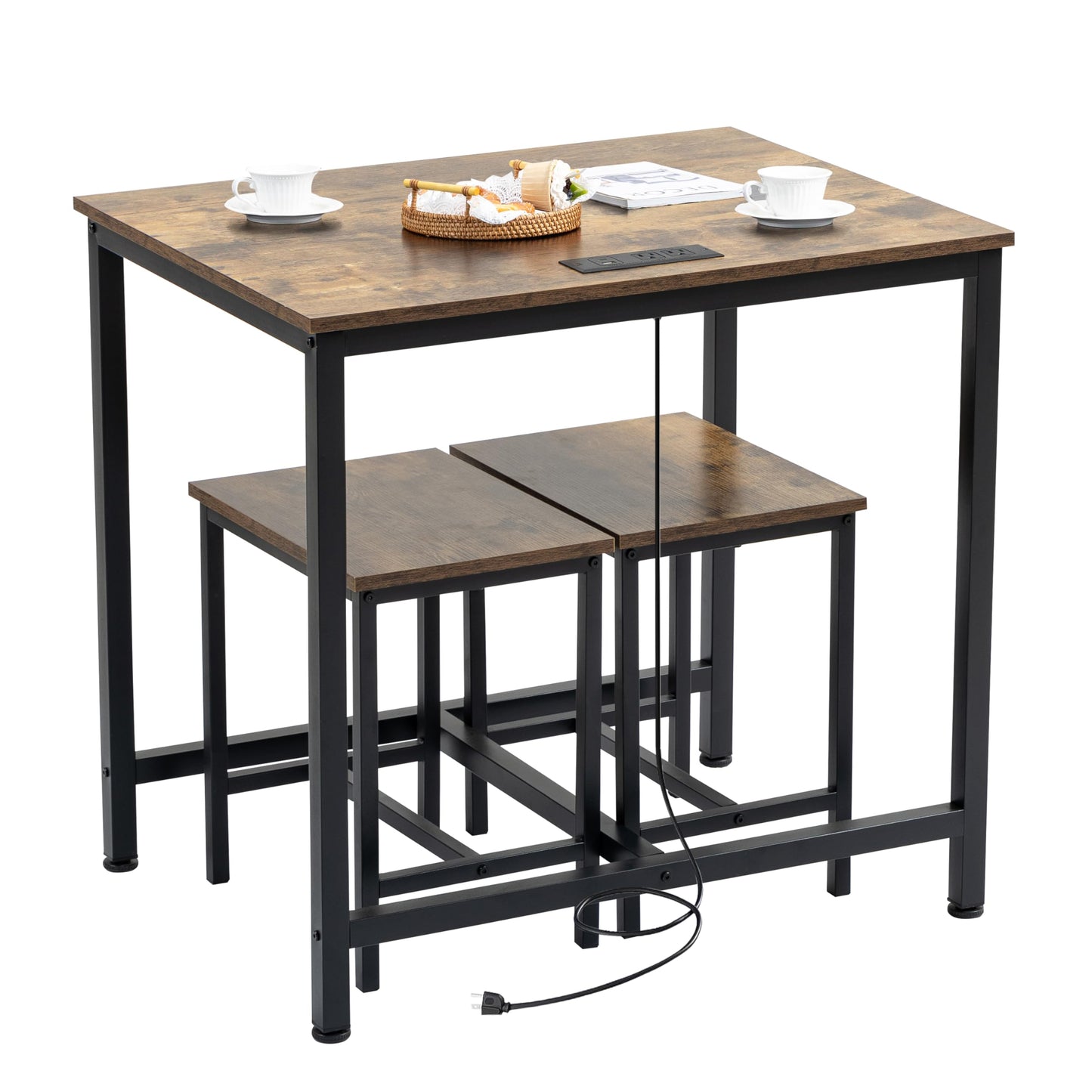 Dining Table with LED Lights