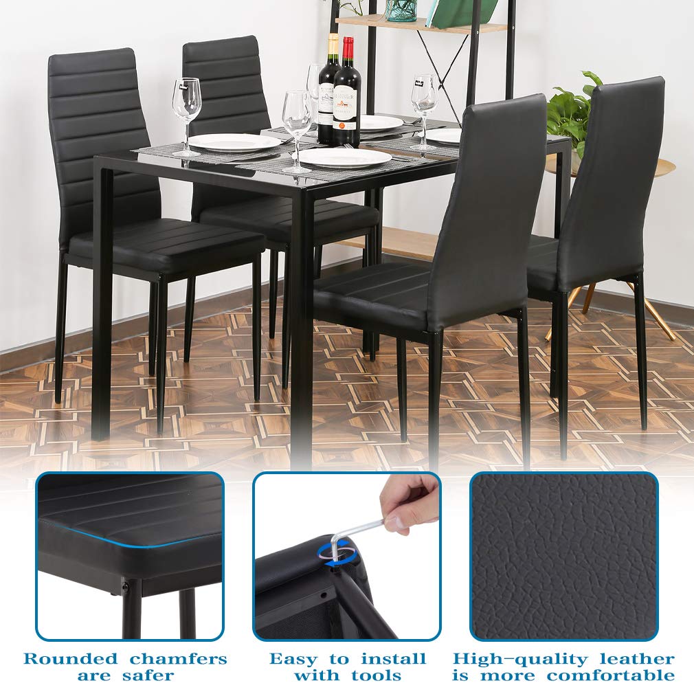 Black Marble Dining Table