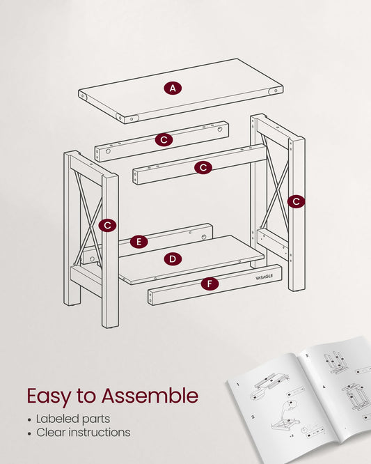 2-Tier End  Side Table