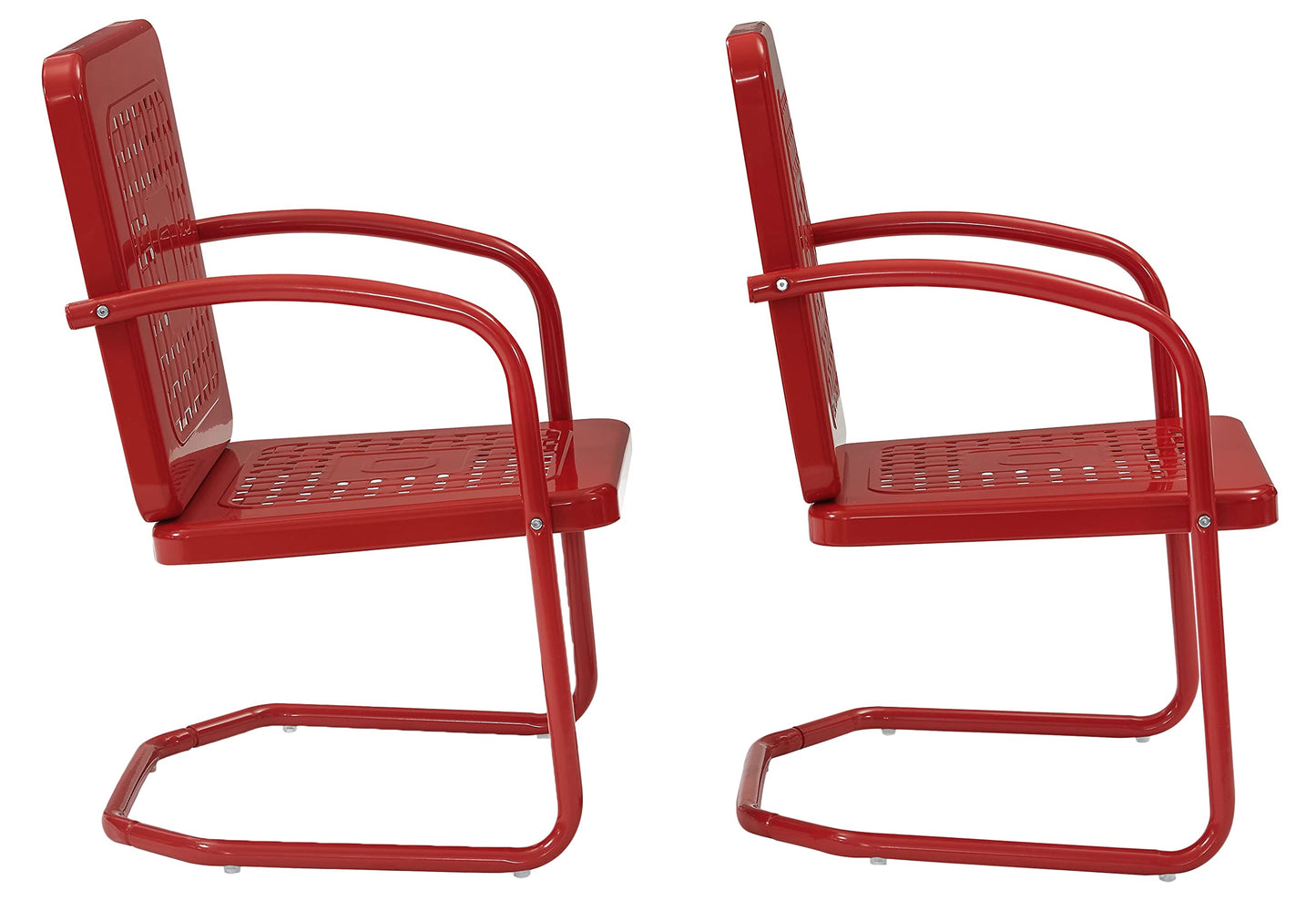 2-Piece Outdoor Chair Set - Retro Metal Patio Chairs