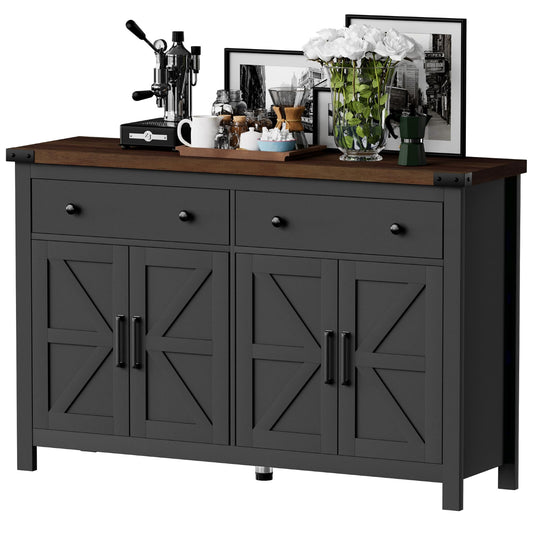 55" Sideboard Buffet Cabinet with Storage