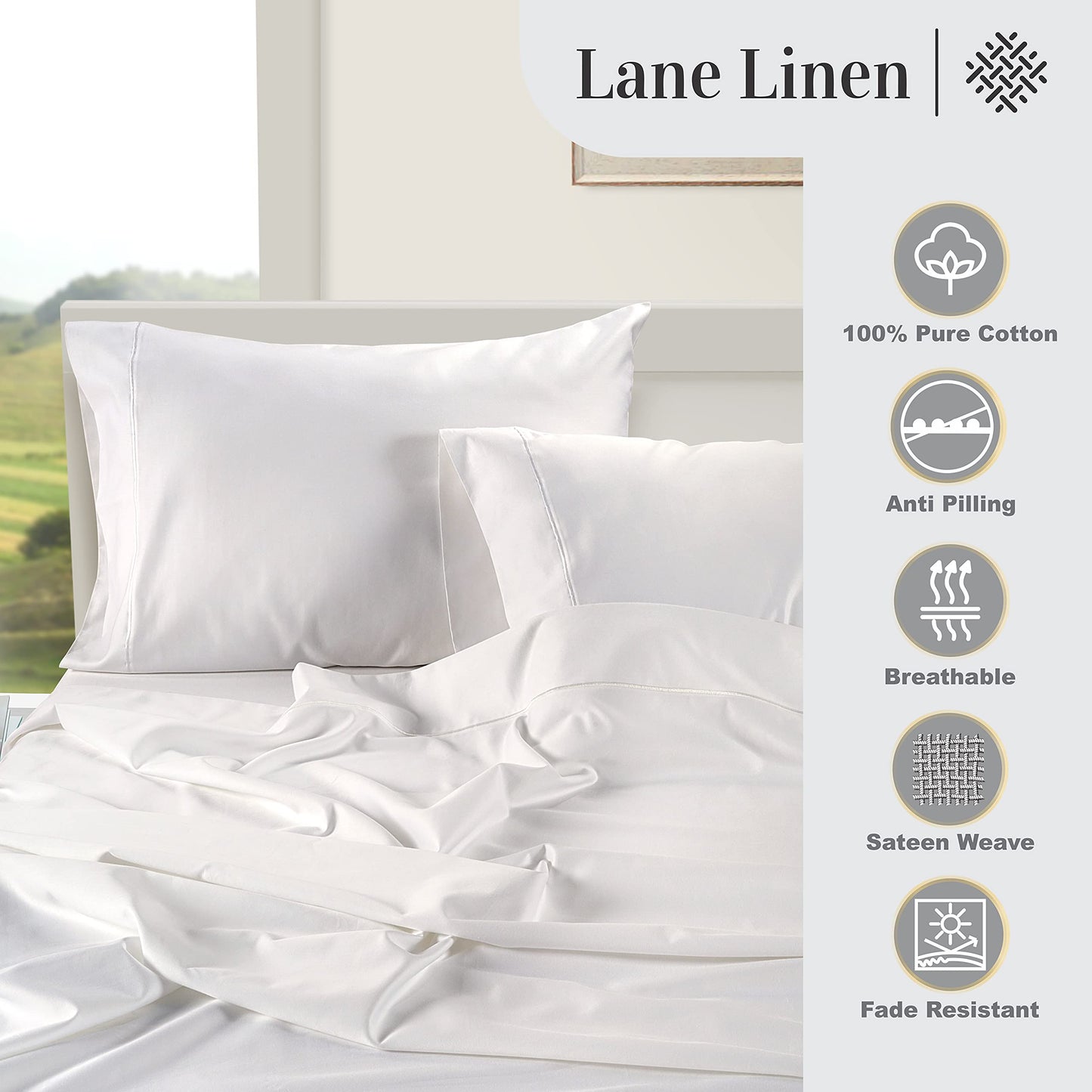 Luxurious Feel Cotton Sheets Queen Size