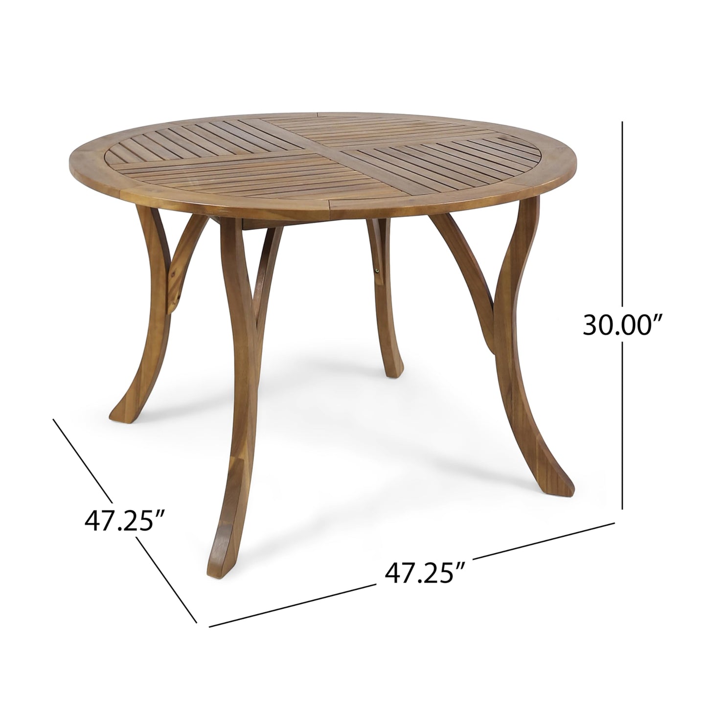 Wooden Patio Dining Set for 4 - Acacia Wood
