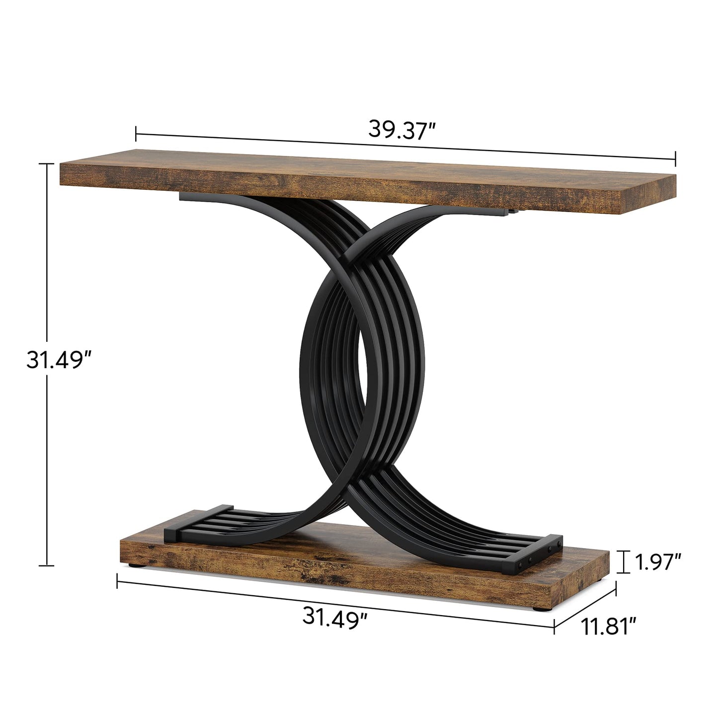 39-Inch Vintage Accent Table