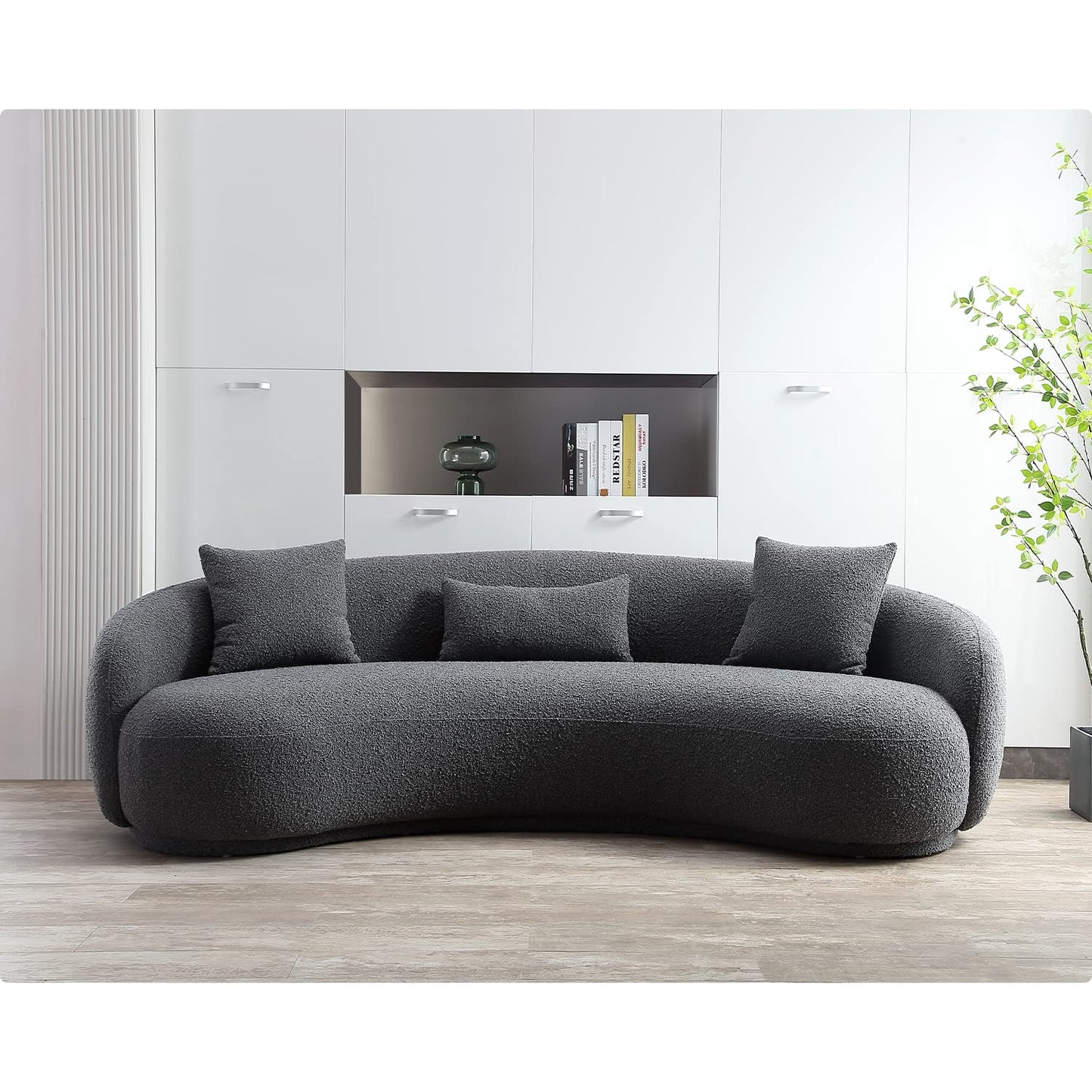 Mid Century Modern Curved Living Room Sofa