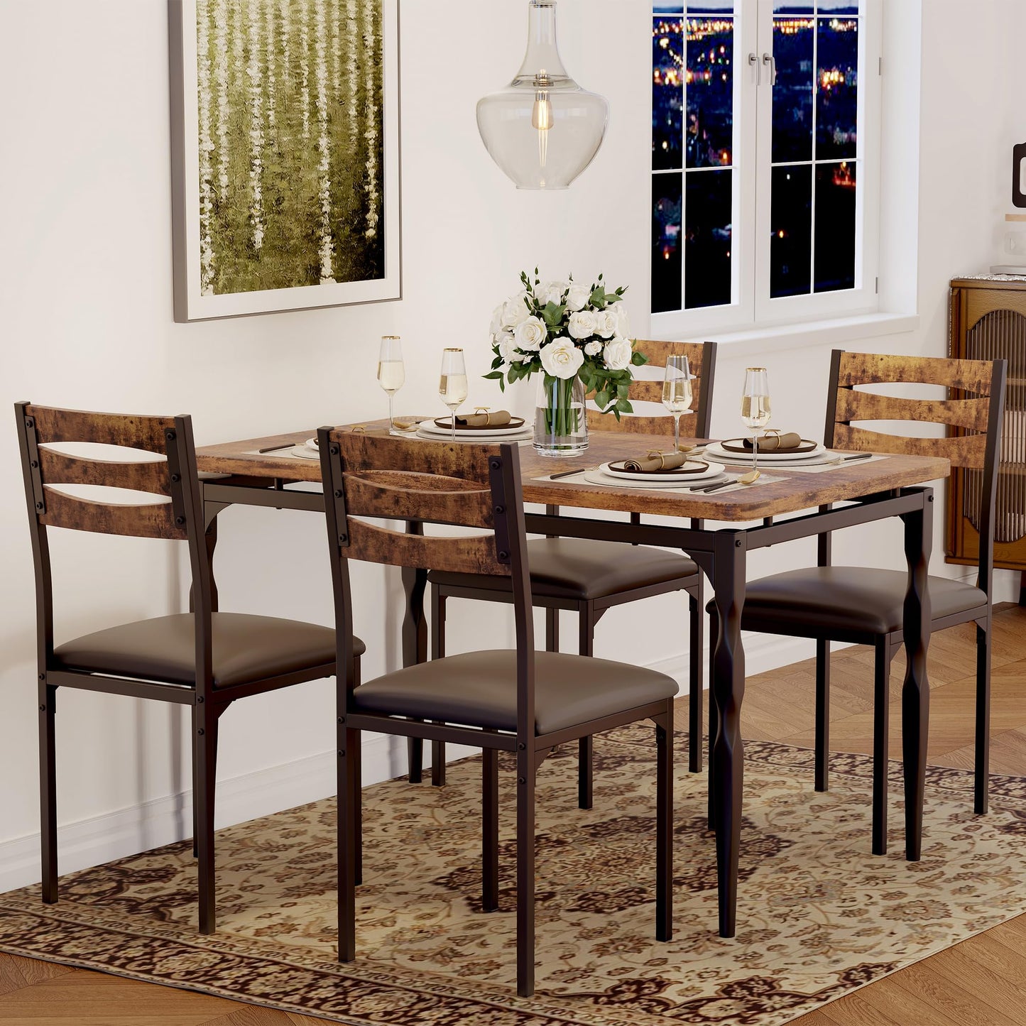 5 Piece Dining Table Set