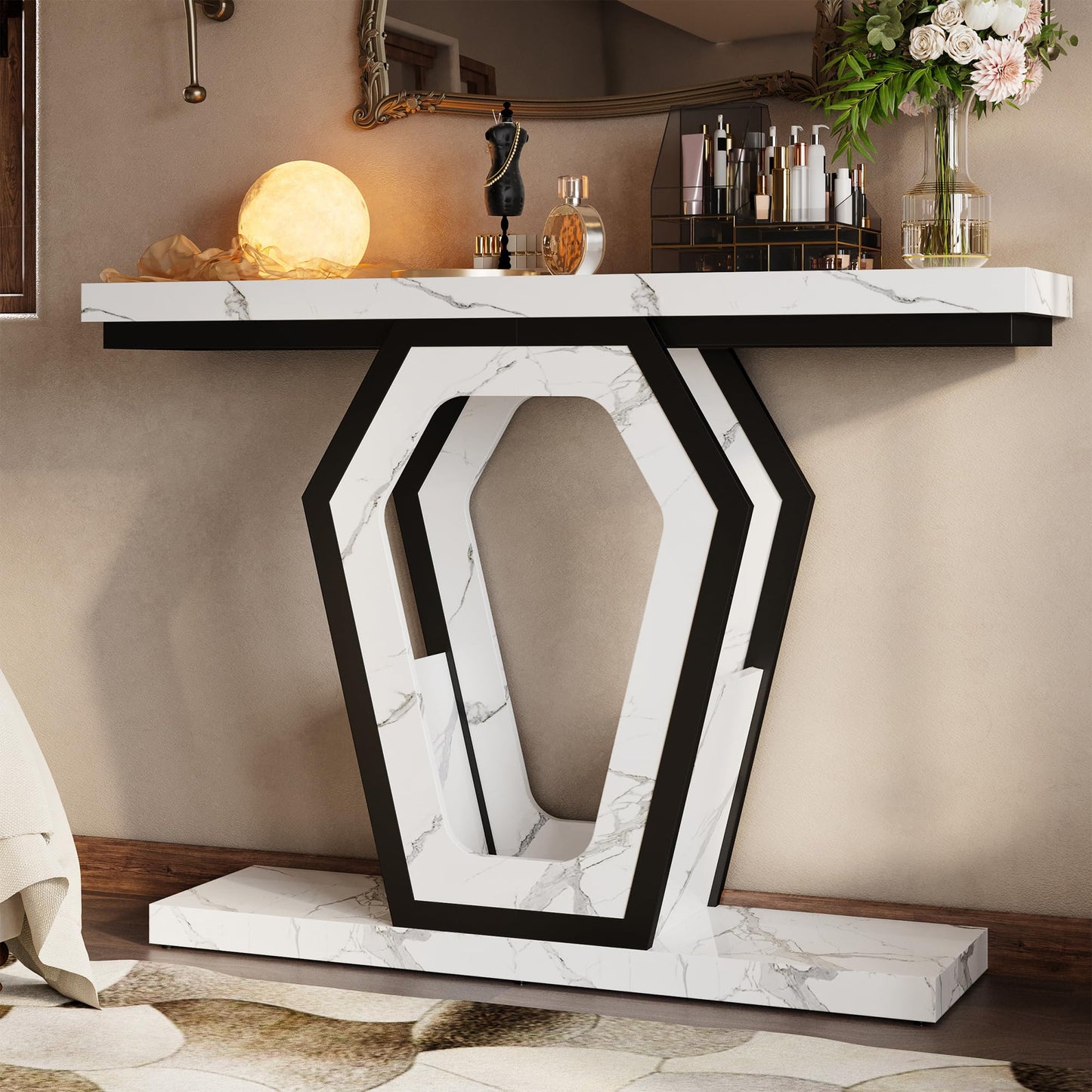 Openwork Bracket Sofa Table