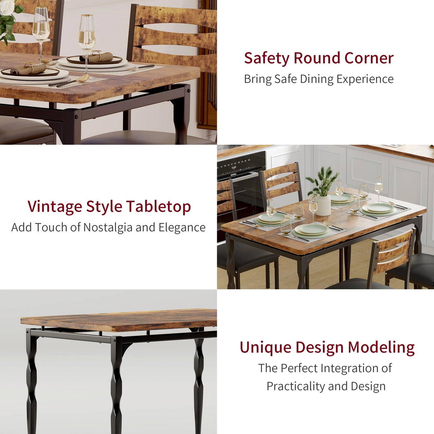 5 Piece Dining Table Set