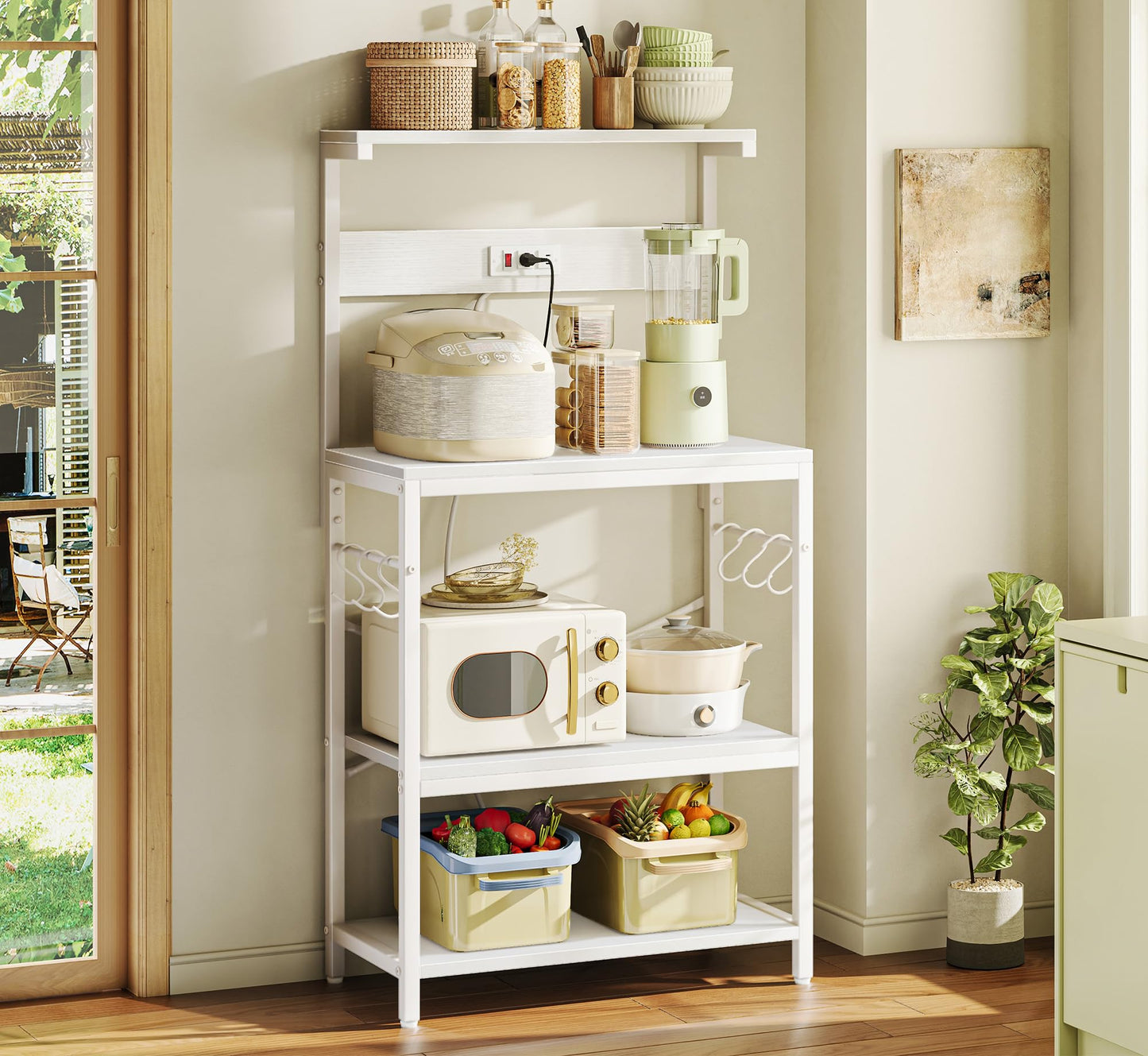White Kitchen Rack