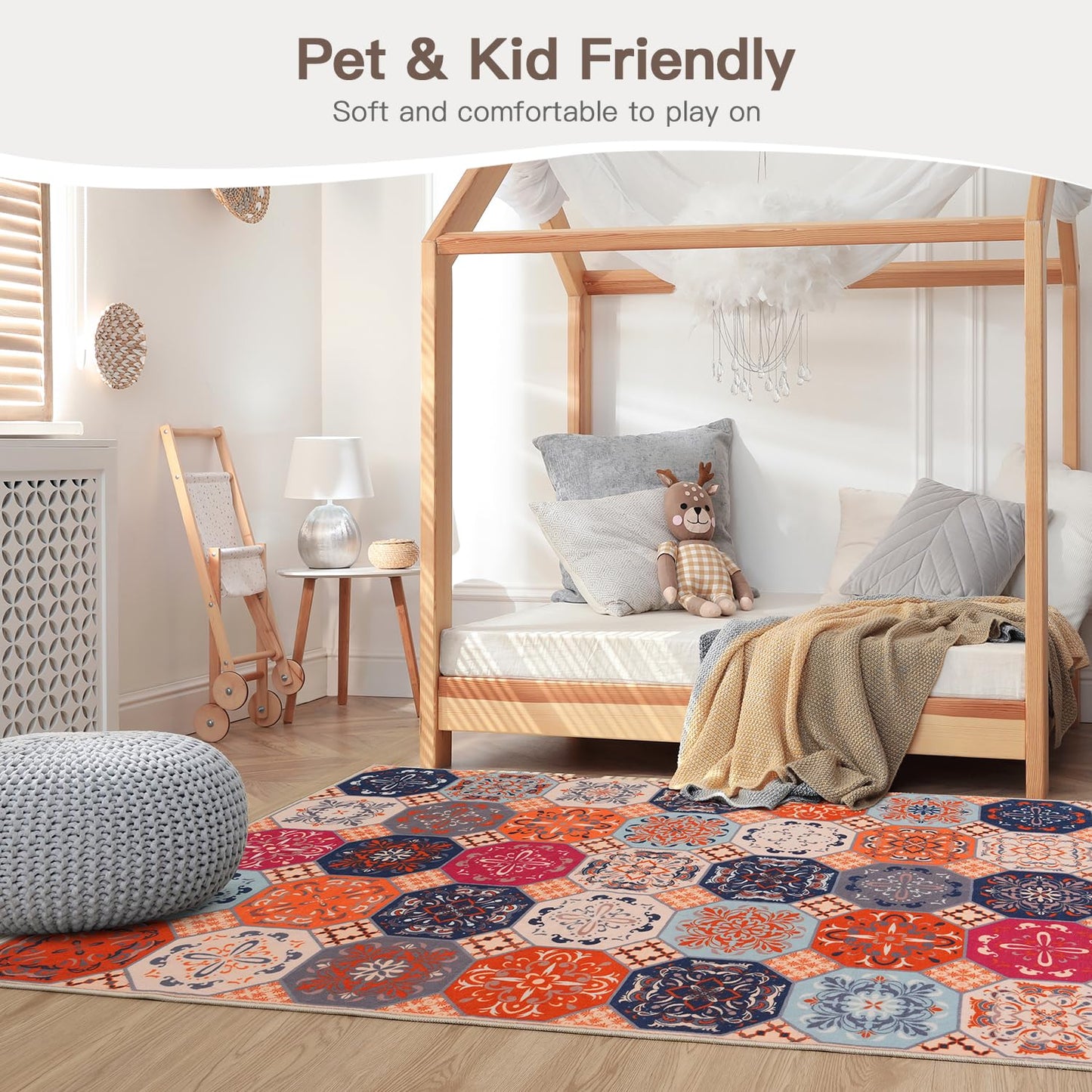 Moroccan Orange Area Rugs