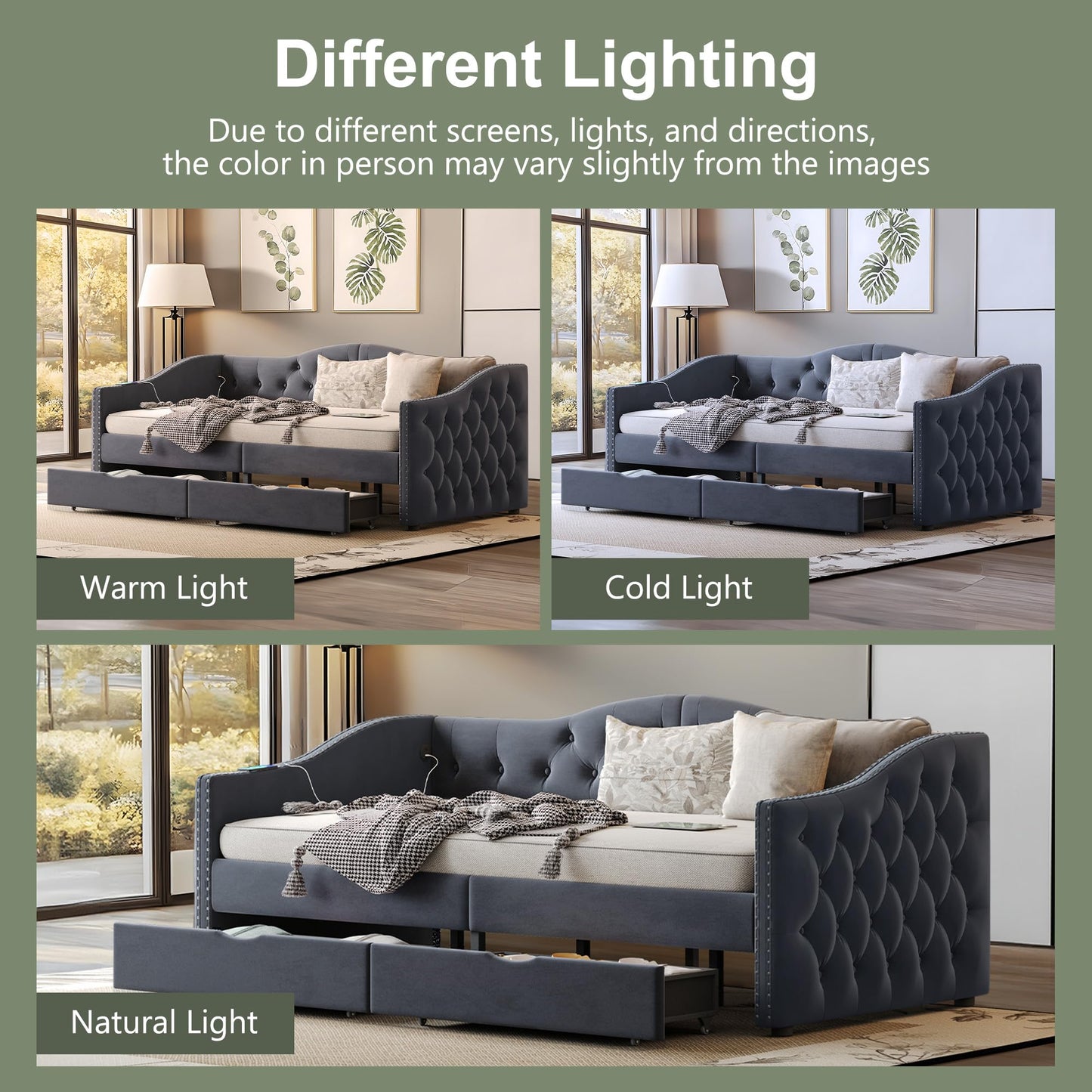 Daybed with Storage Drawers - Twin