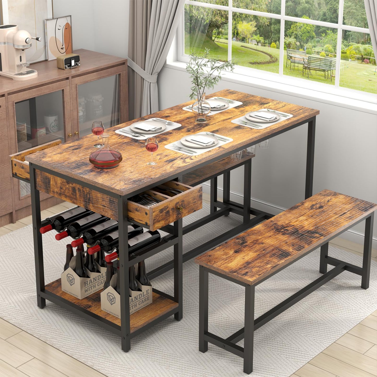 Brown Dining Table Kitchen