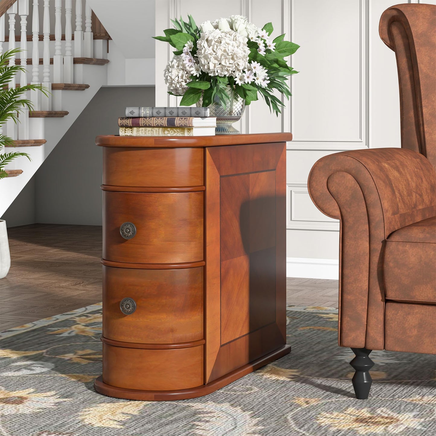 Wood End Table Set