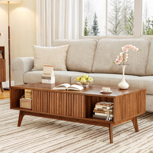 39.4" Fluted Coffee Table