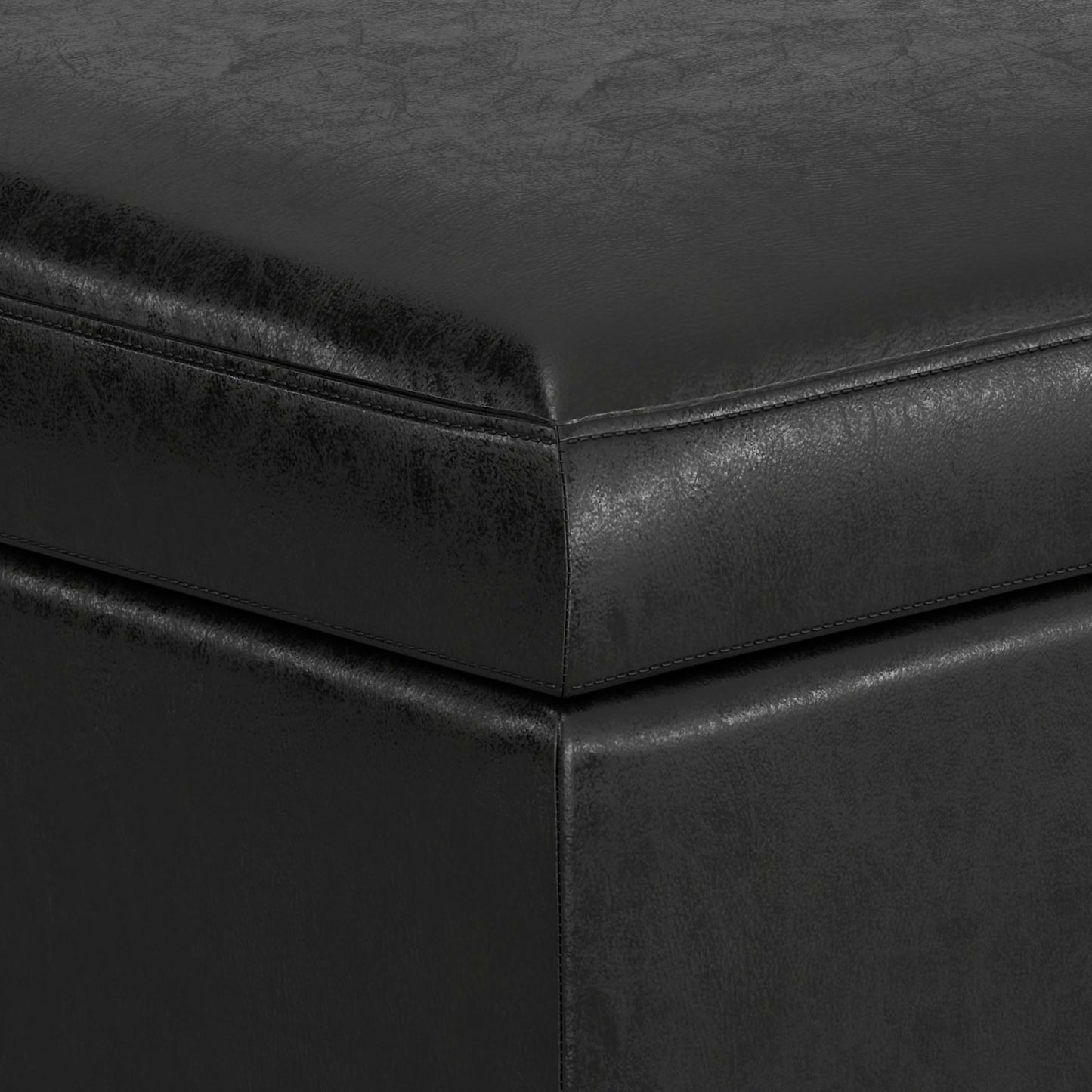 48 inch Wide Mid Century Rectangular Storage Ottoman