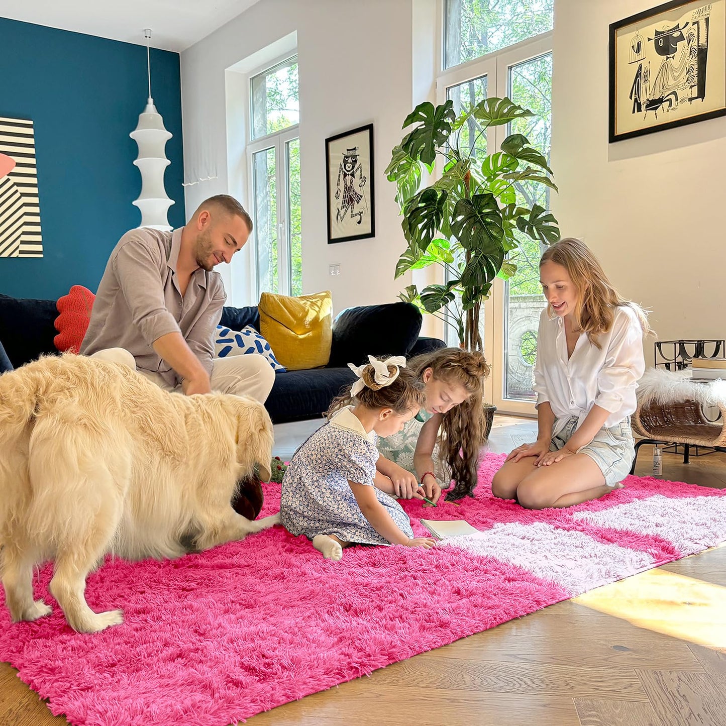 Hot Pink Area Rugs