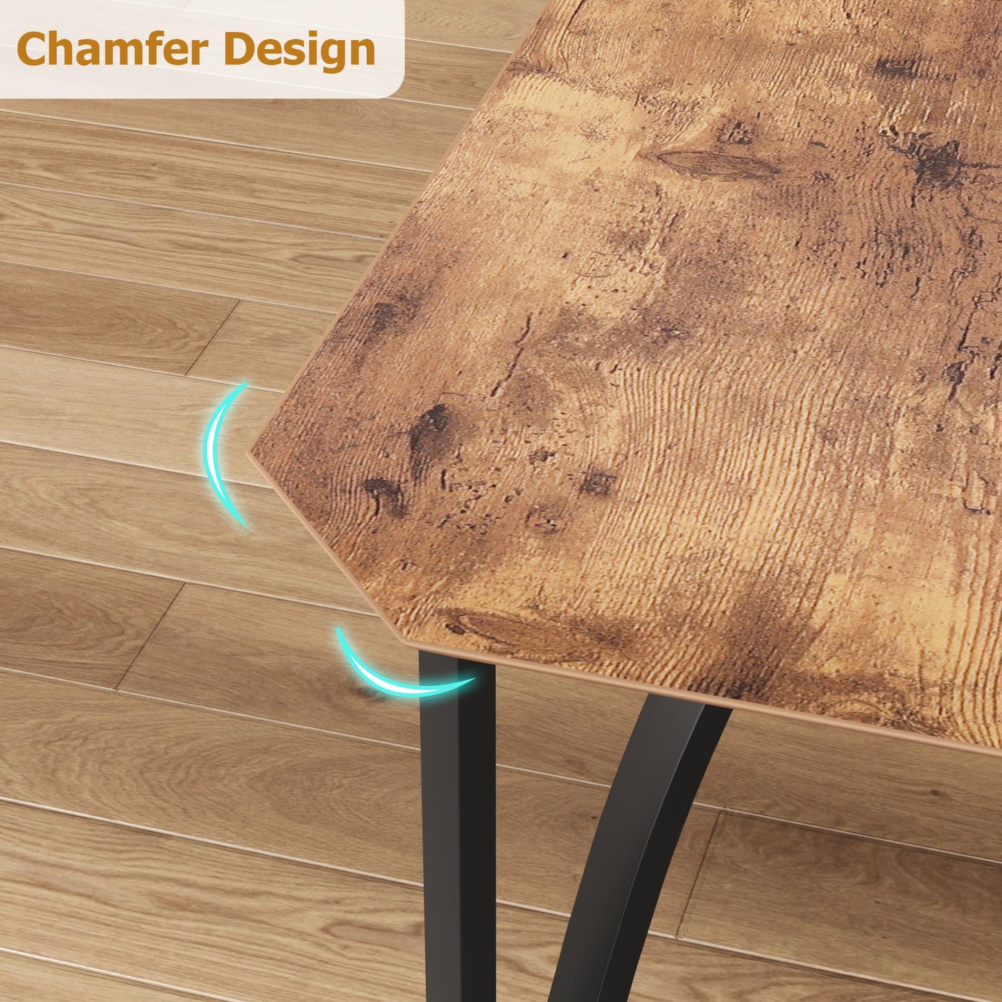 Rustic Brown Dining Table Set