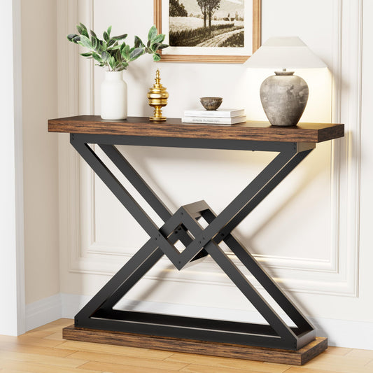 Industrial Entryway Table - Triangle Design