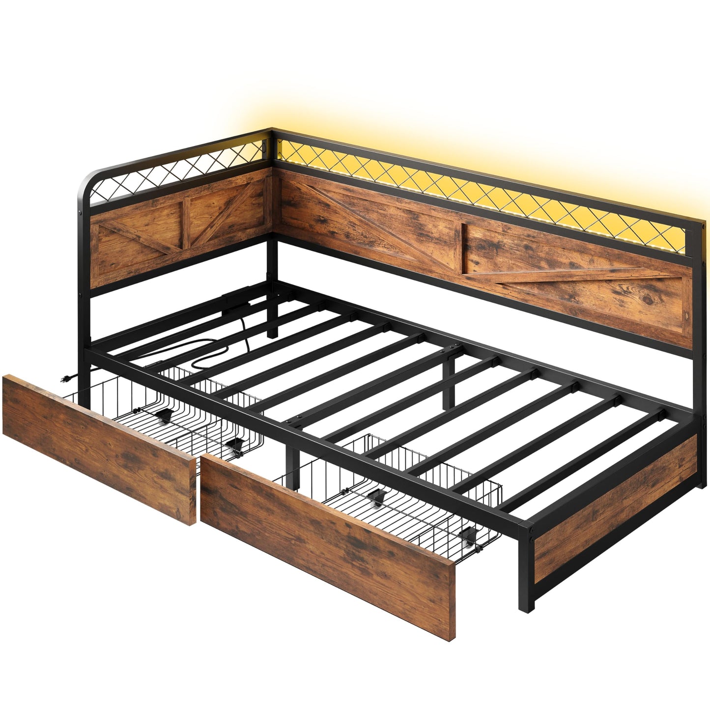 Twin Daybed with Storage Drawers