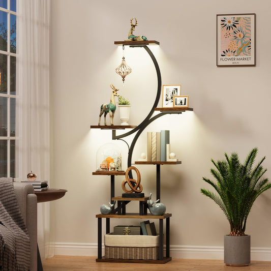 Rustic Brown Display Shelf