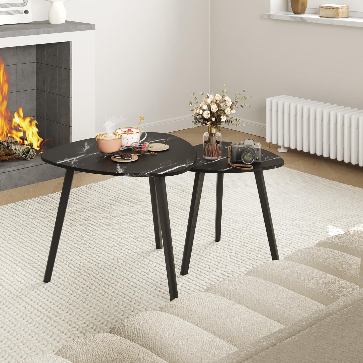 Marble Black Coffee Table