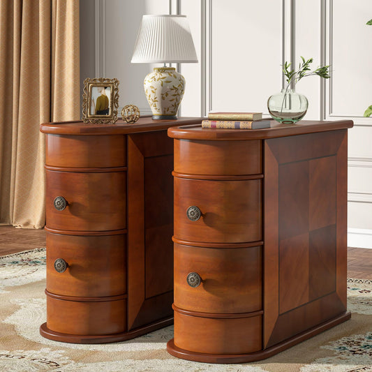 Wood End Table Set