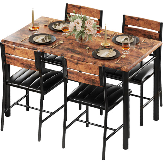 Rustic Brown Dining Table